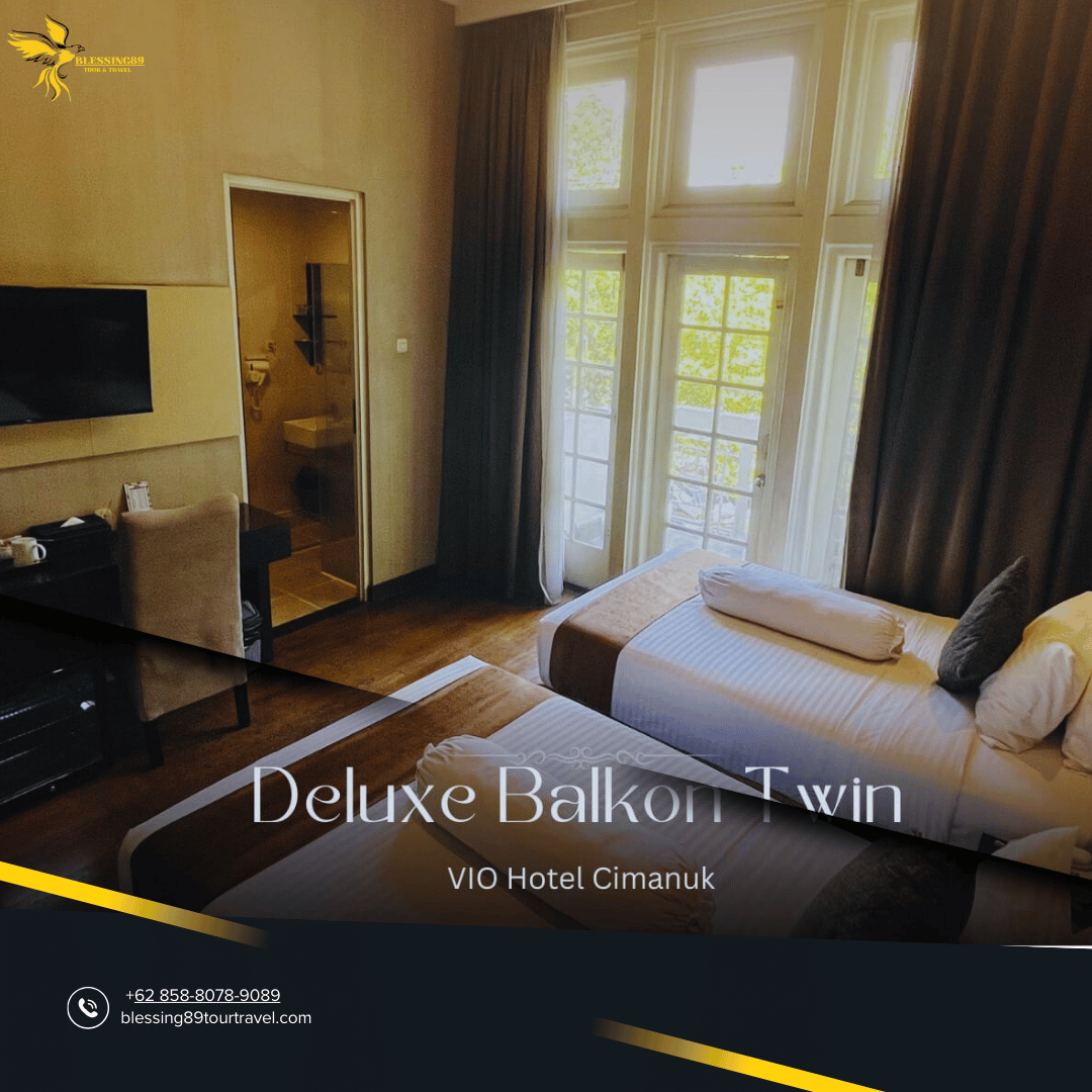 Vio Hotel Cimanuk - Tipe Kamar Deluxe Balkon Twin