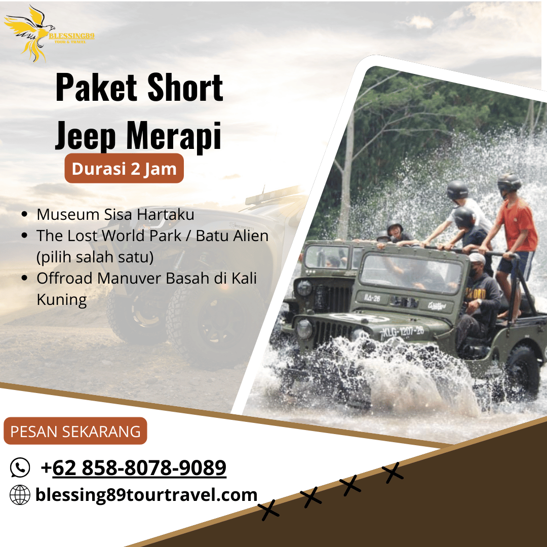 Paket Short Jeep Merapi