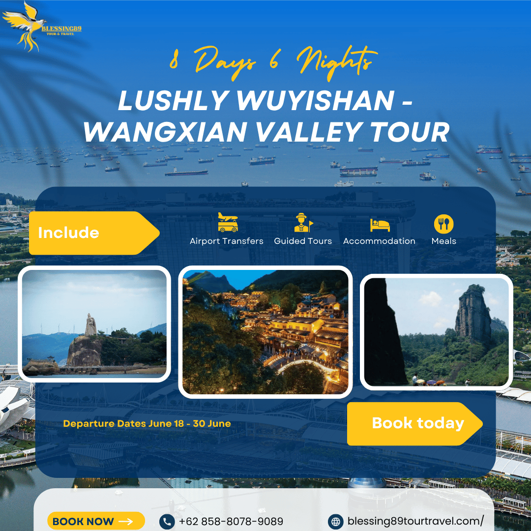 8D6N LUSHLY WUYISHAN - WANGXIAN VALLEY TOUR