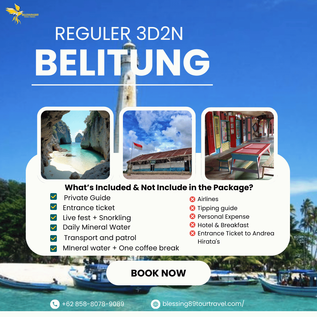 Paket Wisata Reduler 3 Hari 2 Malam Belitung